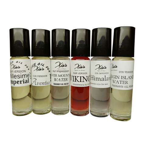 Fragrance Collection For Men Our Version By Xio's Fragrances 6 Roll On Bottles 10 Ml Each