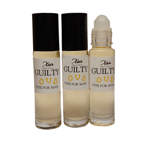 Guilty Oud Our Version By Xio's Fragrances 3 roll on bottles 10 ml each