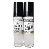 Amber White Fragrance Grade Oil Set of 2,1/3 oz Roll On Bottle Best Seller Scented Oils by Xio's